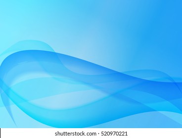 abstract background with soft blue tentacle-like sea swoosh waves. vector illustration