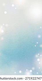 Abstract background with soft blue and white hues. Features a gentle gradient and scattered light spots. Ideal for designs needing a calming, ethereal feel. Mobile wallpaper vector.