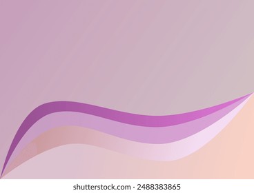 Fondo Abstractas con colores suaves y Gradientes y líneas curvas onduladas que crean un contraste dulce y brillante