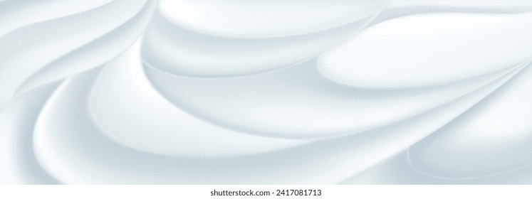 Abstract background of soft curved surfaces in light blue tones