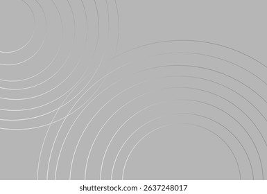 Abstract background with soft curved white lines on a light gray backdrop. Minimal, clean vector design ideal for presentation, tech, or modern layouts.
