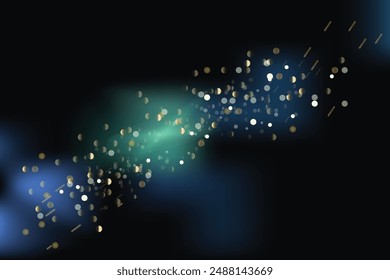 Abstract background of soft focus bokeh lights
