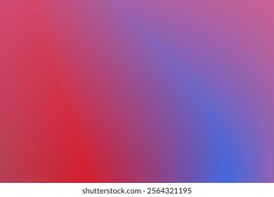 Abstract Background .Soft Gradient Blend of Vivid Red and Cool Blue Colors.