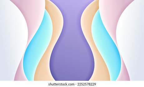 Abstract background soft gradient color and dynamic shadow on background .Vector background for wallpaper,banner. Eps 10