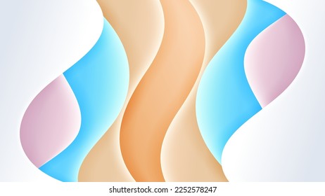 Abstract background soft gradient color and dynamic shadow on background .Vector background for wallpaper,banner. Eps 10