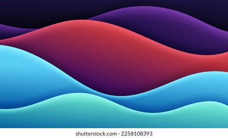 Abstract background soft gradient color and dynamic shadow on background .Vector background for wallpaper,banner. Eps 10