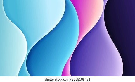 Abstract background soft gradient color and dynamic shadow on background .Vector background for wallpaper,banner. Eps 10