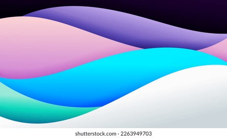 Abstract background soft gradient color and dynamic shadow on background .Vector background for wallpaper,banner. Eps 10