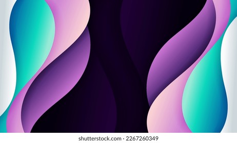 Abstract background soft gradient color and dynamic shadow on background .Vector background for wallpaper,banner. Eps 10