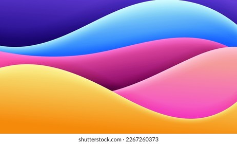 Abstract background soft gradient color and dynamic shadow on background .Vector background for wallpaper,banner. Eps 10
