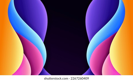 Abstract background soft gradient color and dynamic shadow on background .Vector background for wallpaper,banner. Eps 10