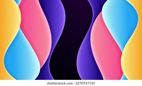 Abstract background soft gradient color and dynamic shadow on background .Vector background for wallpaper,banner. Eps 10