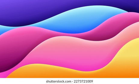 Abstract background soft gradient color and dynamic shadow on background .Vector background for wallpaper,banner. Eps 10