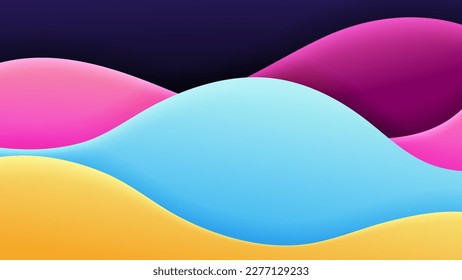 Abstract background soft gradient color and dynamic shadow on background .Vector background for wallpaper,banner. Eps 10