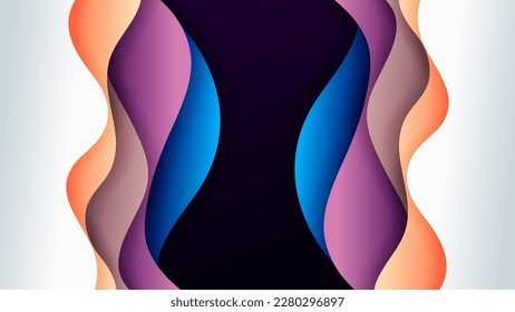 Abstract background soft gradient color and dynamic shadow on background .Vector background for wallpaper,banner. Eps 10