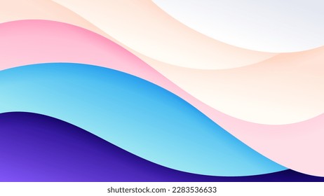 Abstract background soft gradient color and dynamic shadow on background .Vector background for wallpaper,banner. Eps 10