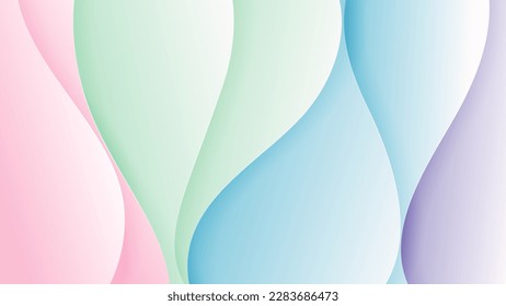 Abstract background soft gradient color and dynamic shadow on background. Eps 10