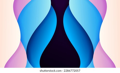 Abstract background soft gradient color and dynamic shadow on background .Vector background for wallpaper,banner. Eps 10