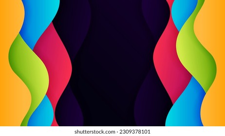 Abstrakter Hintergrund, weiche Farbverlauf-Farbe und dynamischer Schatten auf Hintergrund .Vektorhintergrund für Tapete,Banner. EPS10