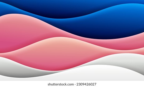 Abstract background soft gradient color and dynamic shadow on background. Eps 10