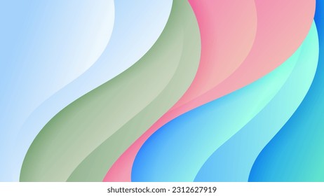 Abstract background soft gradient color and dynamic shadow on background .Vector background for wallpaper,banner. Eps 10