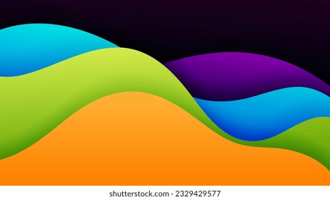 Abstract background soft gradient color and dynamic shadow on background .Vector background for wallpaper,banner. Eps 10