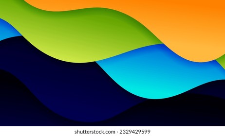 Abstract background soft gradient color and dynamic shadow on background .Vector background for wallpaper,banner. Eps 10