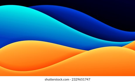 Abstract background soft gradient color and dynamic shadow on background. Eps 10