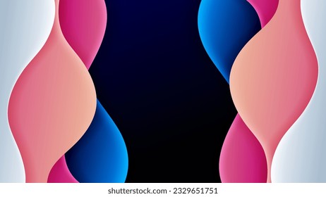 Abstract background soft gradient color and dynamic shadow on background. Eps 10