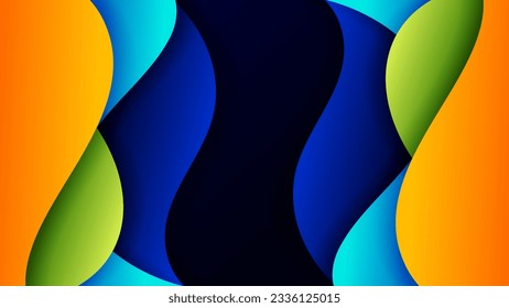 Abstract background soft gradient color and dynamic shadow on background .Vector background for wallpaper banner. Eps 10