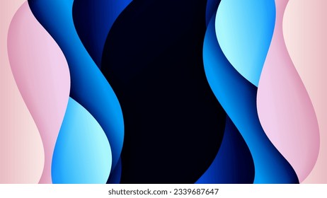Abstract background soft gradient color and dynamic shadow on background .Vector background for wallpaper. Eps 10