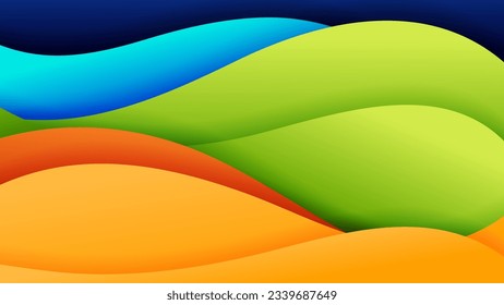 Abstract background soft gradient color and dynamic shadow on background .Vector background for wallpaper. Eps 10