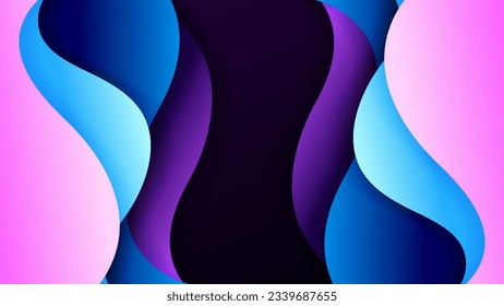 Abstract background soft gradient color and dynamic shadow on background .Vector background for wallpaper. Eps 10