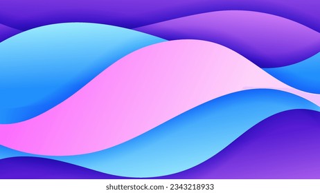 Abstract background soft gradient color and dynamic shadow on background .Vector background for wallpaper. Eps 10