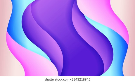 Abstract background soft gradient color and dynamic shadow on background .Vector background for wallpaper. Eps 10
