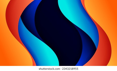 Abstract background soft gradient color and dynamic shadow on background .Vector background for wallpaper. Eps 10