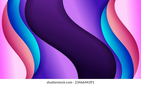 Abstract background soft gradient color and dynamic shadow on background .Vector background for wallpaper. Eps 10