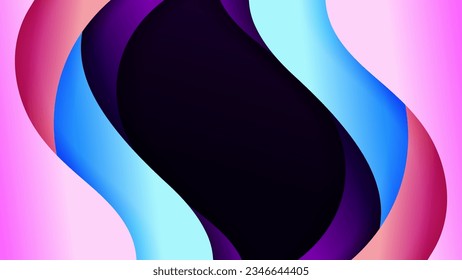 Abstract background soft gradient color and dynamic shadow on background .Vector background for wallpaper. Eps 10