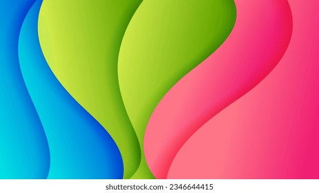 Abstract background soft gradient color and dynamic shadow on background .Vector background for wallpaper. Eps 10