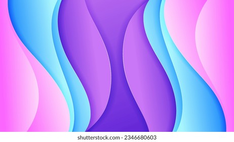 Abstract background soft gradient color and dynamic shadow on background .Vector background for wallpaper. Eps 10