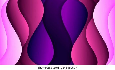 Abstrakter Hintergrund, weiche Farbverlauf-Farbe und dynamischer Schatten auf Hintergrund. Vektorhintergrund für Tapeten. EPS10