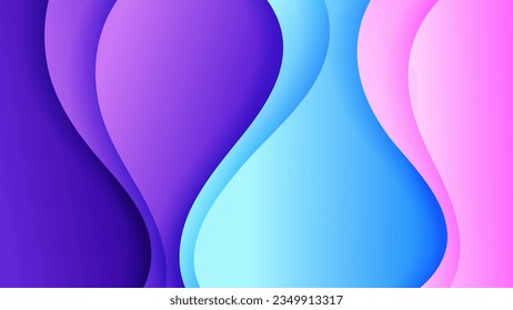 Abstract background soft gradient color and dynamic shadow on background .Vector background for wallpaper. Eps 10