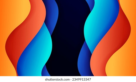 Abstract background soft gradient color and dynamic shadow on background .Vector background for wallpaper. Eps 10
