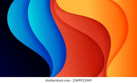 Abstract background soft gradient color and dynamic shadow on background .Vector background for wallpaper. Eps 10