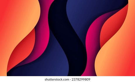 Abstract background with soft gradient color and dynamic shadow on background .Vector background for wallpaper. Eps 10
