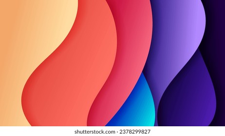 Abstract background with soft gradient color and dynamic shadow on background .Vector background for wallpaper. Eps 10