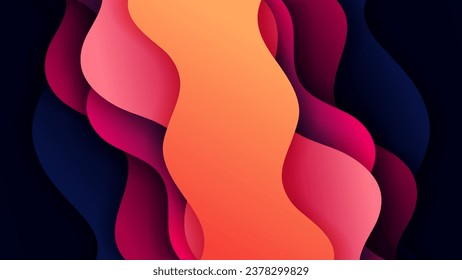 Abstract background with soft gradient color and dynamic shadow on background .Vector background for wallpaper. Eps 10