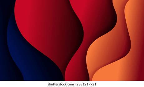 Abstrakter Hintergrund mit sanftem Farbverlauf und dynamischem Schatten auf Hintergrund .Vektorhintergrund für Tapeten. EPS10