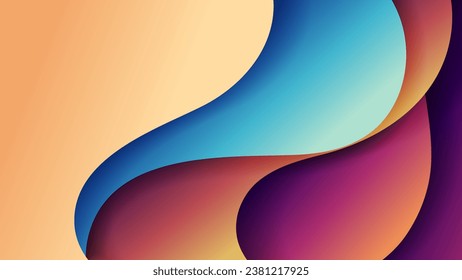 Abstract background with soft gradient color and dynamic shadow on background .Vector background for wallpaper. Eps 10
