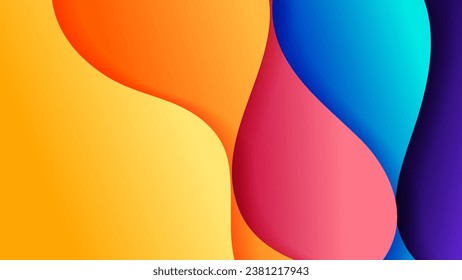Abstract background with soft gradient color and dynamic shadow on background .Vector background for wallpaper. Eps 10